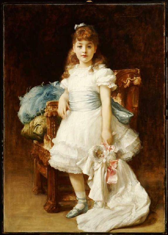 Portrait of the Lady Sybil Primrose as a child. from Frederic Leighton