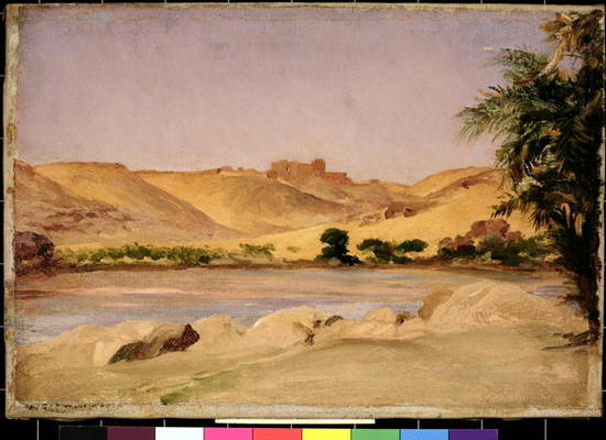 View on the Nile, c.1879 (oil on canvas) from Frederic Leighton
