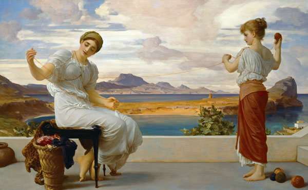 Winding wool from Frederic Leighton