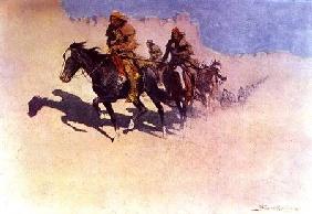Jedediah Smith (1799-1831) Making his Way Across the Desert from Green River to the Spanish Settleme