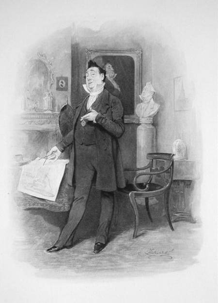 Mr Pecksniff, from 'Charles Dickens: A Gossip about his Life', by Thomas Archer from Frederick Barnard