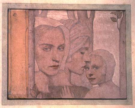 The Two Sisters from Frederick Cayley Robinson