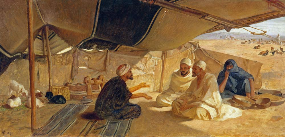 Arabs in the Desert from Frederick Goodall