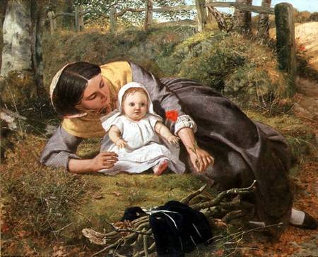 Mother and Child with a poppy from Frederick Richard Pickersgill