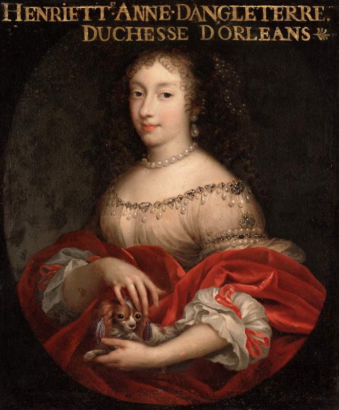 Henrietta Anne (1644-70) Duchess of Orleans from French School