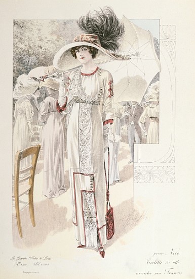 A town dress, from ''Les Grandes Modes de Paris'' () from French School
