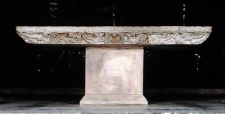 Altar table from the 6th century from French School