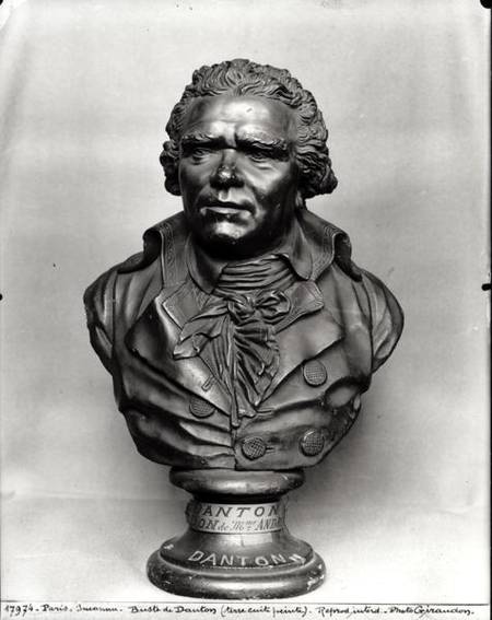 Bust of Georges Danton (1759-94) from French School