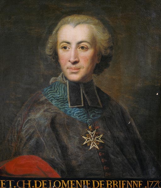 Cardinal Etienne-Charles de Lomenie de Brienne (1727-94) from French School