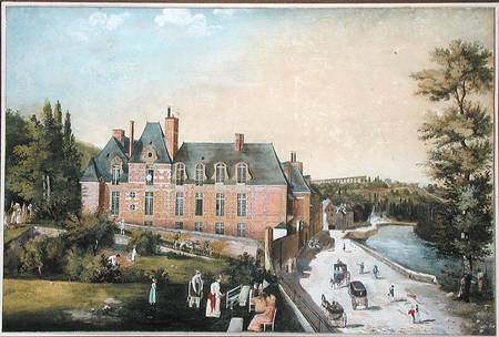 The Chateau de la Chaussee, Bougival from French School