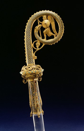 Crozier Head: Saint Michael and the Dragon, 1210-25 from French School