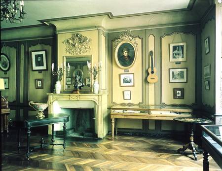 Drawing room in the birthplace of Hector Berlioz (1803-69) (photo) from French School