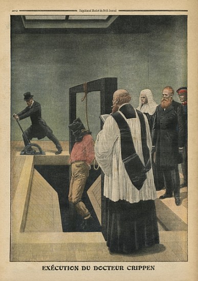 Execution of Doctor Crippen, illustration from ''Le Petit Journal'', supplement illustre, 4th Decemb from French School