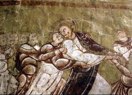Judas Kissing Christ  (detail of 95750) from French School