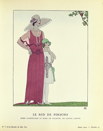 Le Nid de Pinsons, from ''Le Gazette du Bon Ton'' 1922 from French School