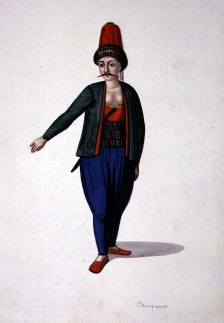 Man with a dagger, Ottoman period from French School