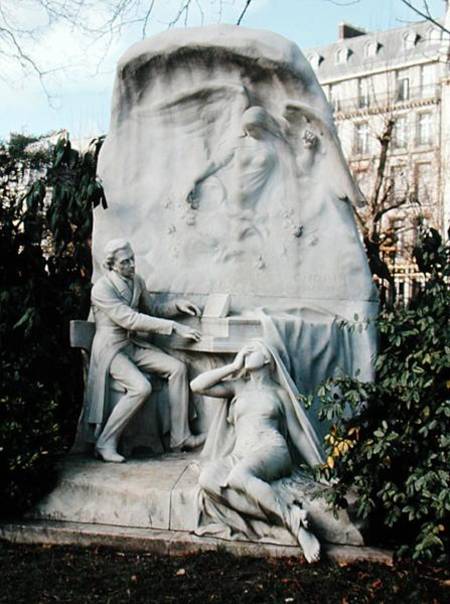 Monument to Frederic Chopin (1810-49) from French School