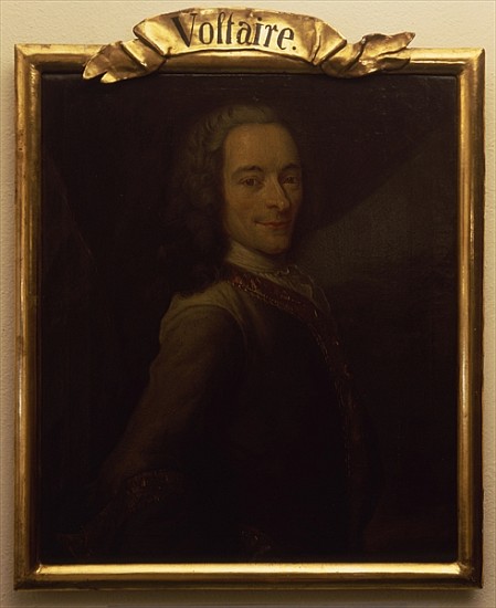 Portrait of Voltaire from French School