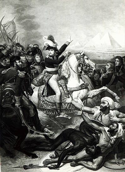 Portrayal of Napoleon as the Conquering Hero in Egypt from French School