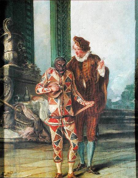 Scene from the Commedia dell'Arte from French School