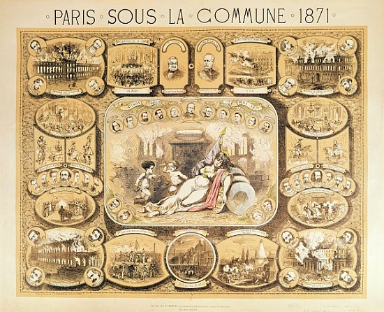 Scenes from the Paris Commune from French School
