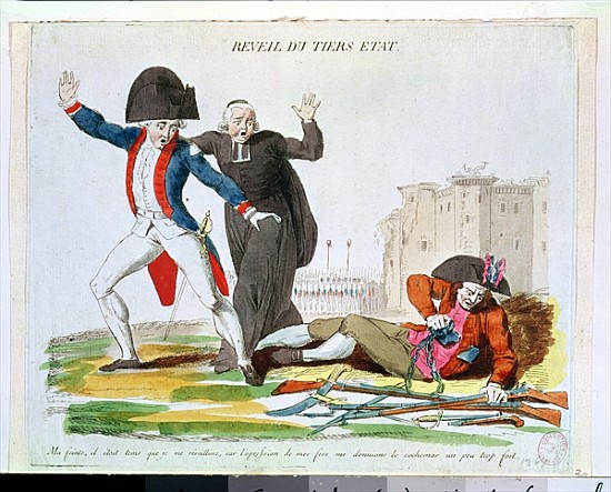 The Awakening of the Third Estate, July 1789 (see also 266297) from French School