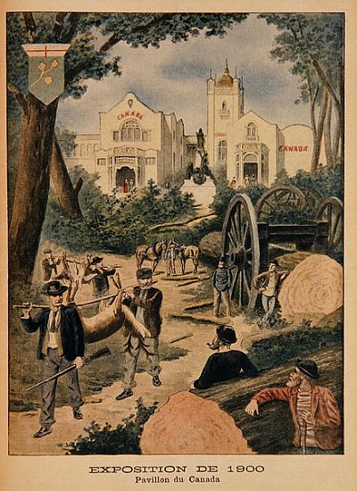 The Canadian Pavilion at the Universal Exhibition of 1900, Paris, illustration from ''Le Petit Journ from French School