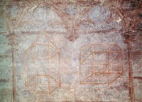 Cages and architectural details from the Pope's bedroom