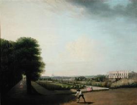 The Construction of the Place Louis XV from the Garden of the Hotel de Resnel