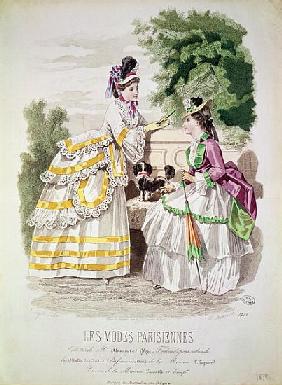 Female fashions, from ''Les Modes Parisiennes'' 1870