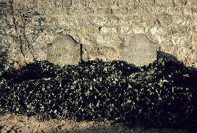 Graves of Vincent (1853-90) and Theo (1857-91) van Gogh (stone)