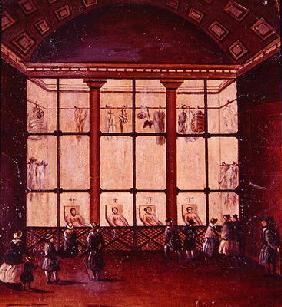 'La Morgue', largest morgue in Paris, 1830-40 (oil on canvas)