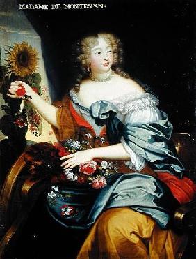 Portrait of Francoise-Athenaise Rochechouart de Mortemart (1641-1707) Marquise de Montespan