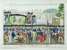 Return of the French Royal Family to Paris on the 25th June 1791