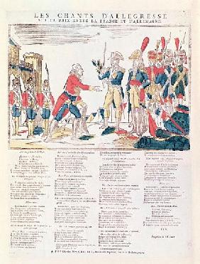 Songs of Rejoicing for the Peace between France and Germany
