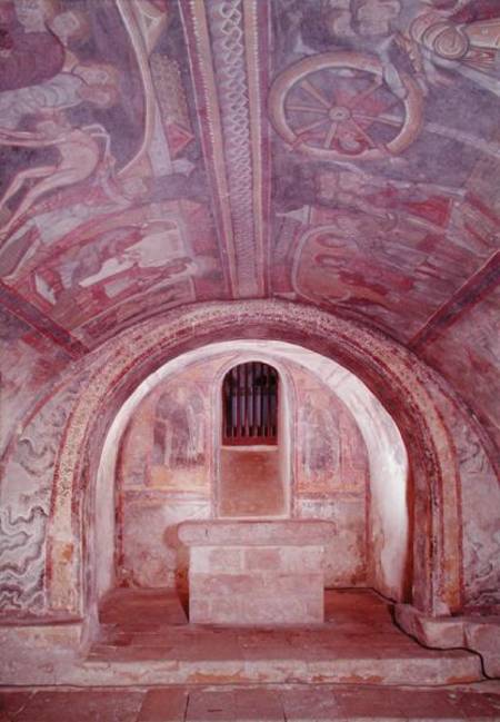 View of the Crypt and the Legend of St. Savin and St. Cyprien (photo) from French School