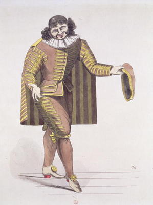 Sganarelle in 'L'Ecole des Maris' by Moliere, premiered 24th June 1661 at the Palais-Royal Theatre, from French School, (17th century)