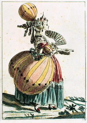 The Flying Coquette, c.1784 (colour engraving) from French School, (18th century)