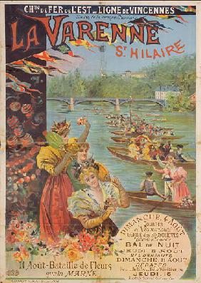 Poster advertising the Chemin de Fer de l'Est