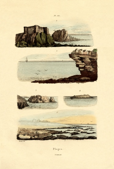 Coast from French School, (19th century)