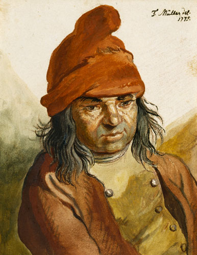 Smallholder with a red cap from Friedrich Maler-Müller Müller