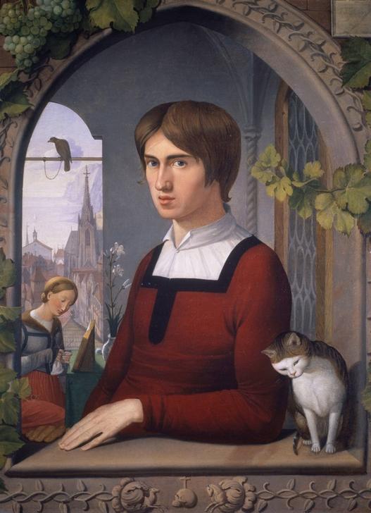 Portrait of painter Franz Pforr from Friedrich Overbeck