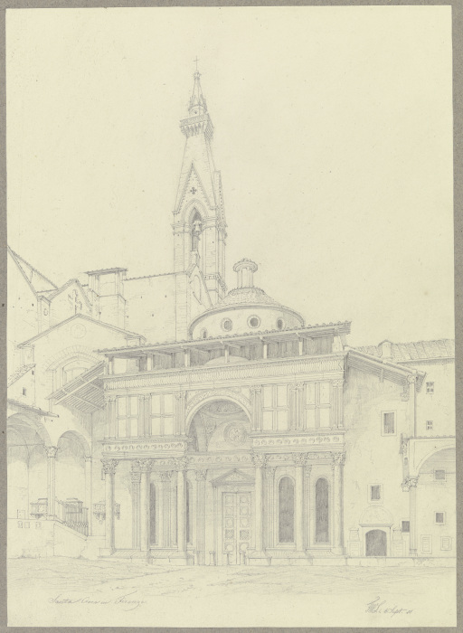Die Pazzi-Kapelle bei Santa Croce in Florenz from Friedrich Wilhelm Ludwig