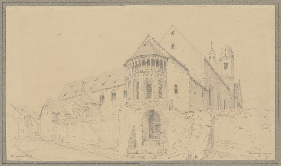 St Pauls church in Worms from Friedrich Wilhelm Ludwig