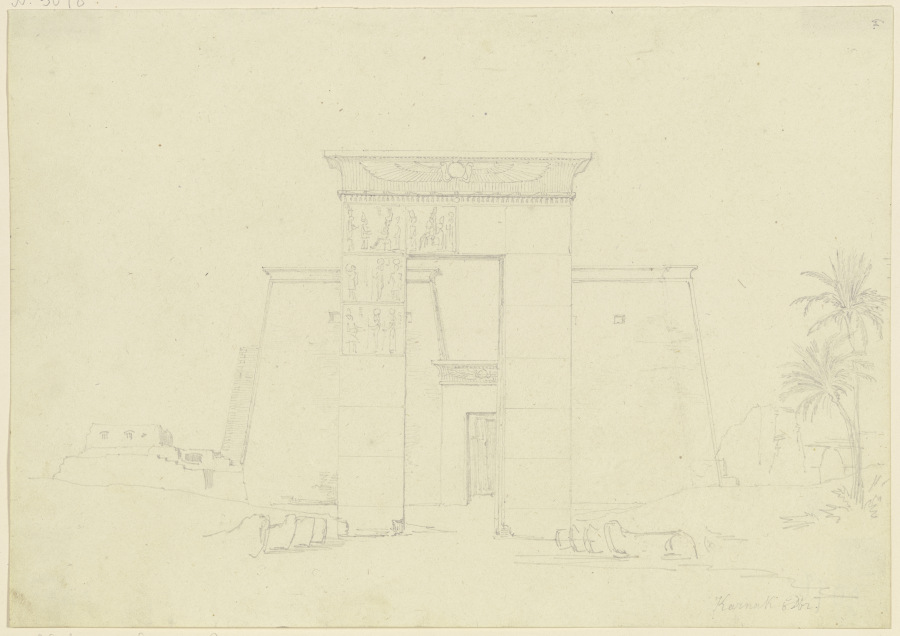 Der Amuntempel in Karnak from Friedrich Maximilian Hessemer