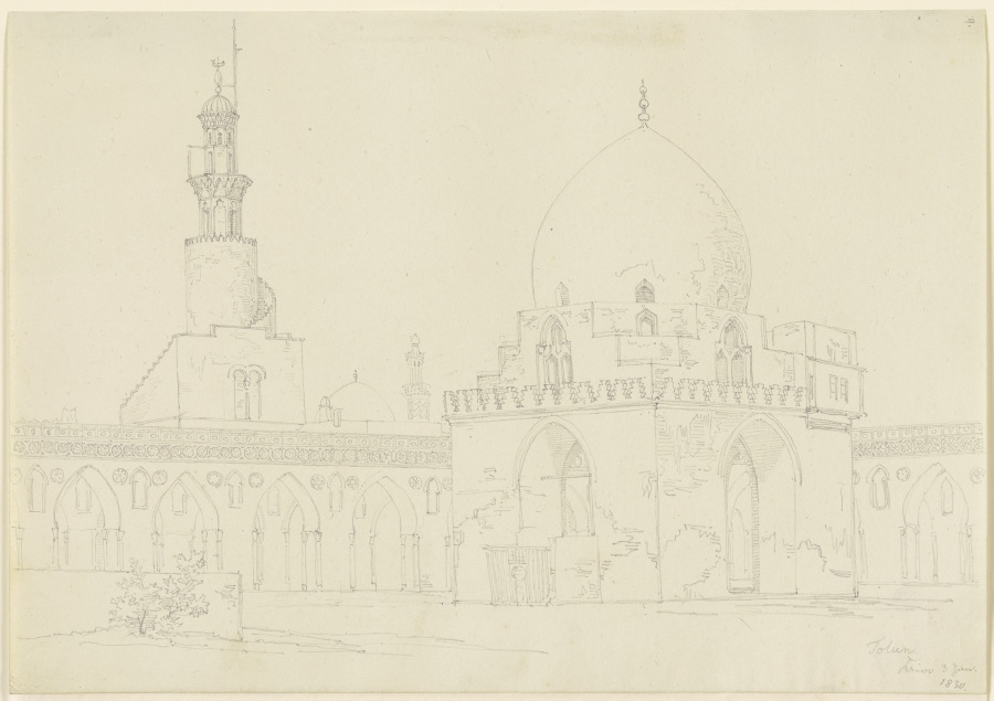 Die Ibn-Țūlūn-Moschee in Kairo from Friedrich Maximilian Hessemer