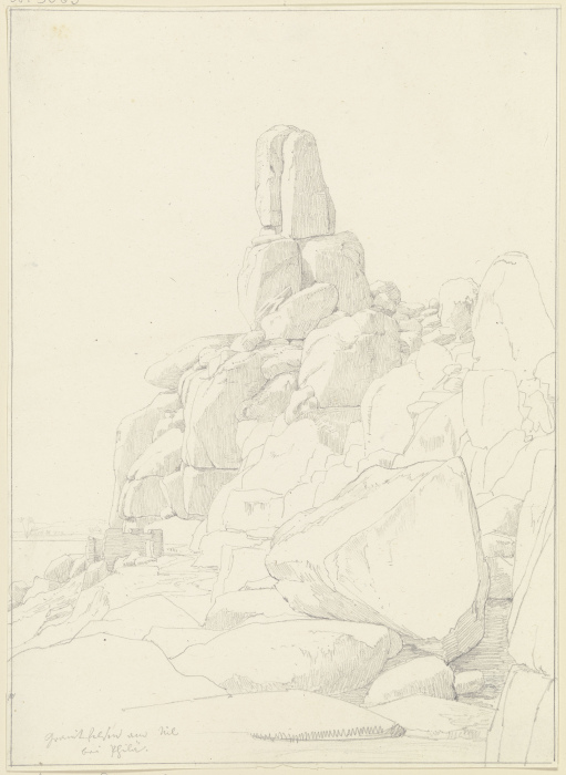 Granitfelsen am Nil bei Philae from Friedrich Maximilian Hessemer