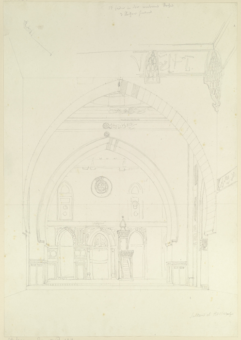 Kuppelraum der Moschee Sultan el Ascheraf from Friedrich Maximilian Hessemer