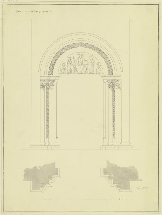 Portal an der Stadtkirche zu Gelnhausen from Friedrich Maximilian Hessemer
