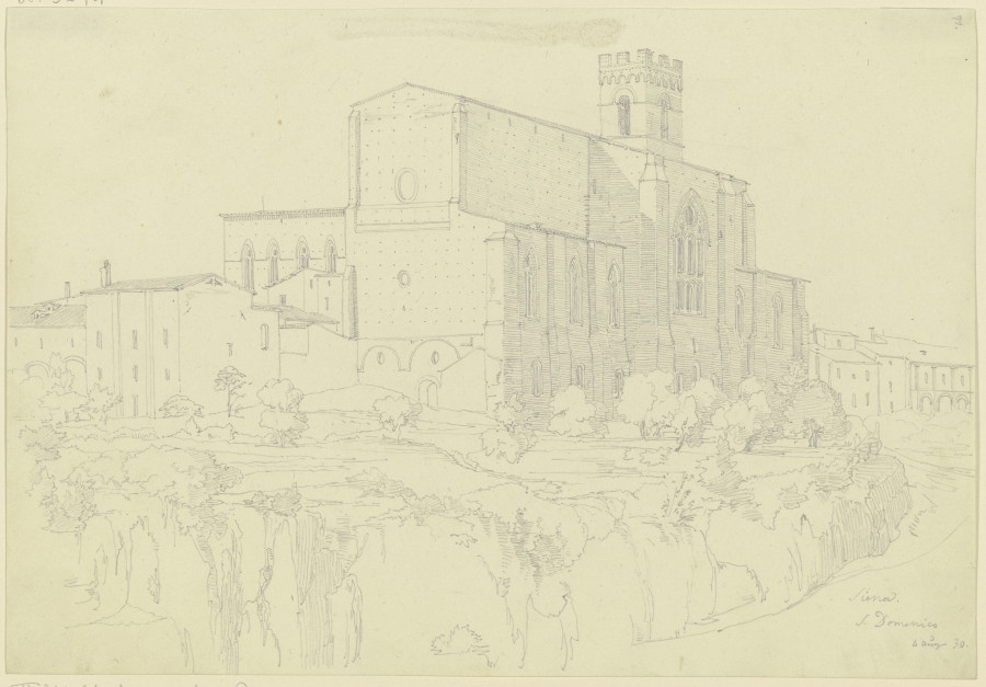 St Domenico in Siena from Friedrich Maximilian Hessemer